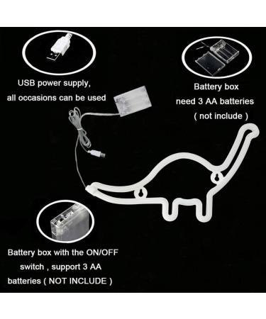 Shop Unique Green LED Dinosaur Neon Light Perfect for Christmas Birthdays & Kids' Rooms | Art Deco Wall Decoration - Buy Online on GoSupps.com