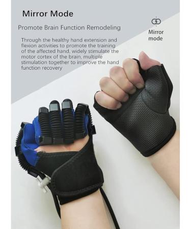 ZZBB Rehabilitation Robot Gloves Stroke Hemiplegia Rehabilitation Training Equipment for Hand Function Recovery Finger Trainer Multiple Modes Right Medium - Buy Online on GoSupps.com