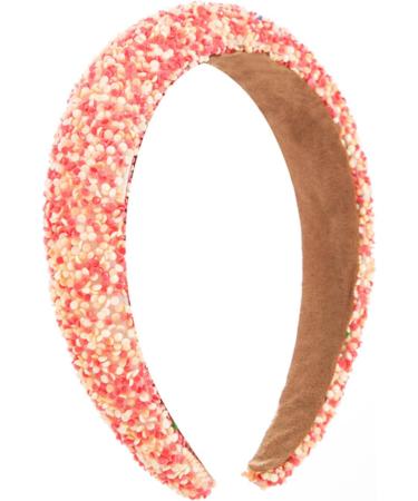 amangul Elegant Garland Hair Bands Photo Booth Props Wide Headband Party Headpiece Garland Padded Headband for Music Festivals(Pink) - Buy Online on GoSupps.com