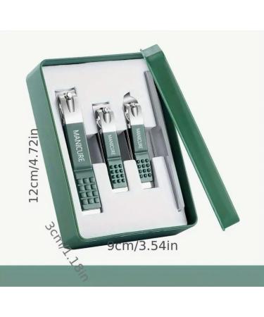 Nail Clippers Set with Nail File Sharp Edge Fingernail and Toenail Clipper Cutter Nail File Thick Nail Trimmer Stainless Steel Toenail Clipper for Manicure and Pedicure (4 Pc Set - Green) - Buy Online on GoSupps.com