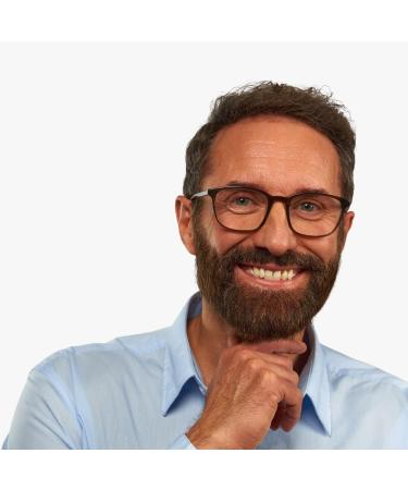 Ebeltoft Blue Light Filter Glasses | High Quality Acetate | Square Frame | Luxreaders Scandinavian Design | 1.5 Diopters - Buy Online on GoSupps.com