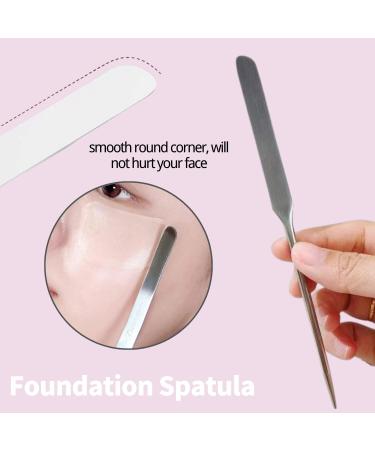 3PCS Stainless Steel Makeup Spatula Set - Korean Inspired Mixing Palettes & Tools - Buy Online on GoSupps.com
