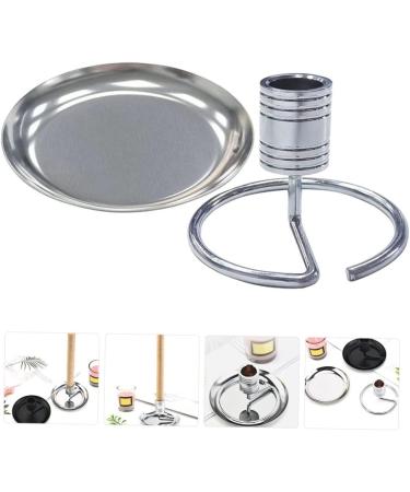 Alipis Metal Stands for Dishes - 2 Sets of Safe Moxibustion & Massage Accessories - Durable 10x10cm Silver Ash Collectors - Buy Online on GoSupps.com