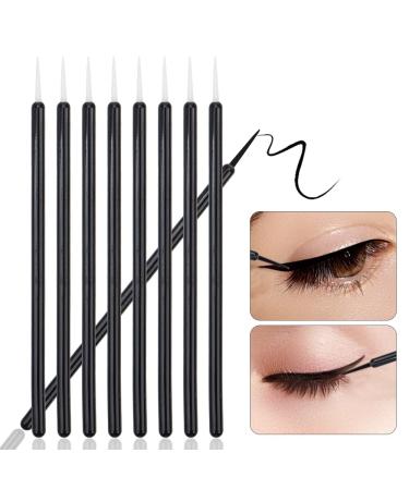 150 Piece Disposable Makeup Applicators Set - Eyeliner & Lip Liner Brushes in Black/White - Buy Online on GoSupps.com