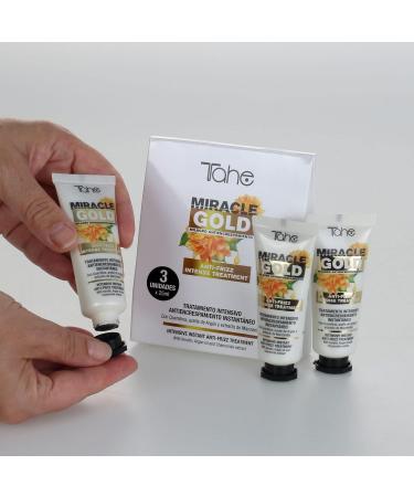 Buy Tahe Miracle Gold Instant Frizz Control Treatment - 3 x 25ml | International Shipping Available - Buy Online on GoSupps.com
