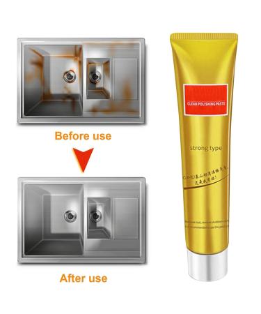 Metal Polish Cream Metal Polishing Paste - Metal Polish Cream Metal Cleaning Paste Stainless Steel/Aluminum/Brass/Copper or Gold Polish Cleaner Dobooo - Buy Online on GoSupps.com