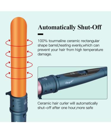 32mm Professional Ceramic Curling Wand for Long Beach Waves - Adjustable Temperature, Dual Voltage - Rose Gold - Buy Online on GoSupps.com