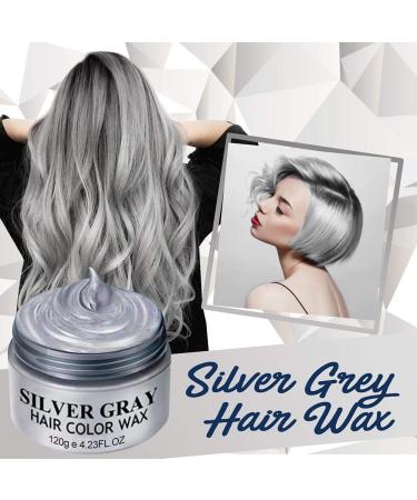 Bonbela Silver Gray Hair Color Wax - Temporary Hair Styling Wax for Men & Women - International Shipping Available - Buy Online on GoSupps.com