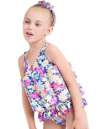 Obeeii Baby Girls Swimming Suit with Buoyancy Aid & UV Protection | Summer Swimwear for Ages 1-7 - Buy Online on GoSupps.com