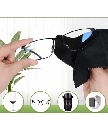 100Pcs Microfiber Cleaning Cloths - Thick Eyeglasses Lens Cloths (13x13cm) in Multiple Colors - Ultimate Eyewear Care - Buy Online on GoSupps.com