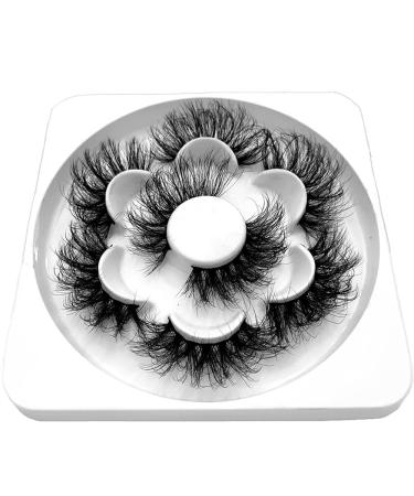 Ochilima 25mm False Eyelashes - 8D Fluffy Volume Dramatic & Wispy - Soft Reusable 4 Pairs - Buy Online on GoSupps.com