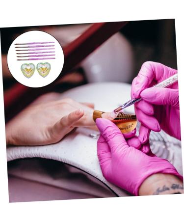 minkissy 1 Set Nail Art Crystal Cup Glass Cups with Lids Glass Nail Cup Container with Lid Glass Tumbler with Lid Glass with Lid Nail Powder Container Nail Pen Crystal Liquid Pastels Abs - Buy Online on GoSupps.com