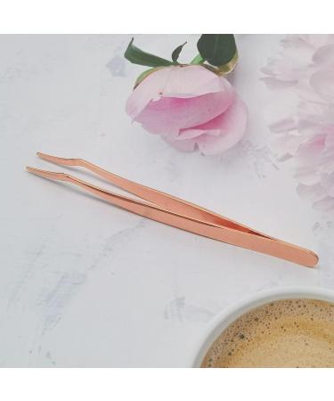 JCC Stainless Steel Eyelash Extension Tweezers - Curved Remover Tool for Lash Holder - Rose Gold Finish - 1 PCS - Buy Online on GoSupps.com