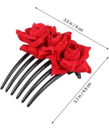 DOITOOL 1pc Floral Hair Comb Hair Accessories for Women Hair Combs for Women Hair Teasing Comb Hair Jewels for Women Flower Hair Clip Hair Side Comb Pearl Hair Clip Headgear Bride Jewelry - Buy Online on GoSupps.com