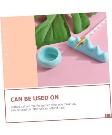 Ipetboom 1 Set Nail Art Brush Cup Paint Brush Rest Makeup Sponge Holder Candlestick Holders Nail Stand Nail Brush Supplies Nail Remover Bowl Cups Gel Plastic Accessories Make up - Buy Online on GoSupps.com