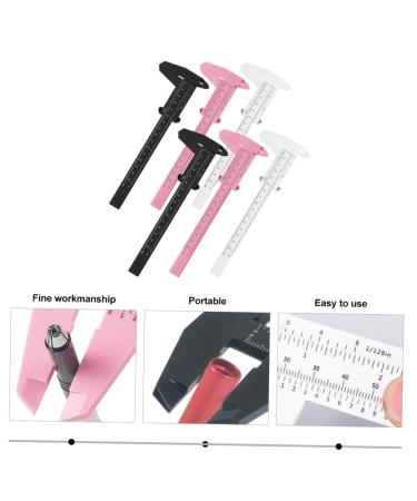 FOMIYES 12 Pcs Locating Rule Facial Tool Pocket Ruler Mini Eyebrow Measuring Ruler Face Eyebrow Card 1 count (Pack of 1) Assorted Colorx2pcs - Buy Online on GoSupps.com