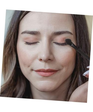 CANIGHT 25 Pcs Double Ended Eye Shadow Stick Lip Balm Brush Tool Eyeshadow Applicator Black Plastic - Buy Online on GoSupps.com