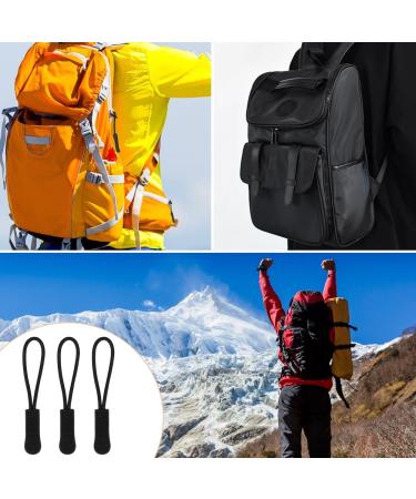 Shintop 20-Piece Zipper Pendant Repair Set - Black PVC Nylon Zipper Lock Replacements for Jackets Backpacks Tents & More - International Shipping Available - Buy Online on GoSupps.com