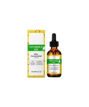 Vitamin E Oil - 75,000 IU, Organic Vitamin E Oil for Cosmetics, Firming Plump Skin, Reducing Fine Lines, Pure Vitamin E Oil for Skin, Face & Body, Vitamin E Drops, 60 ml