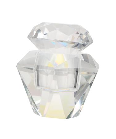 Housoutil 1pc Nail Art Crystal Cup Esmalte De Gel Para U as Clear Tumblers Nail Cup Sheer Nail Polish Dish Clear Fingernail Polish Nail Crystal Container White Crystal Liquid Cup