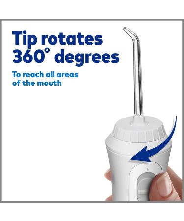 Waterpik Cordless Plus Water Flosser WP-450 - Rechargeable Portable & ADA Accepted - 4 Tips for Home & Travel - Buy Online on GoSupps.com
