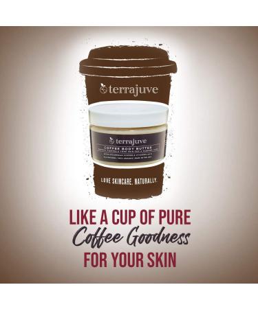 Freida and Joe Terrajuve Coffee Body Butter: Raw Organic Skin-Reviving Formula for Deep Hydration Achieve Luscious Legs Reduces Wrinkles Made in USA (4 Oz) Valentines Gift - Buy Online on GoSupps.com