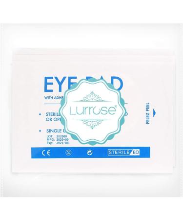 Lurrose 20pcs Nonwoven Sterile Eye Pads - Self-adhesive Eye Dressing Pads for Eye Care - Individually Wrapped - Buy Online on GoSupps.com