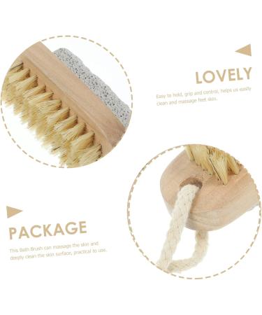 FOMIYES 2 Pi ces Brosse Double Face Avec Pierre Ongles Pour Bain Quotidien Portable - Buy Online on GoSupps.com