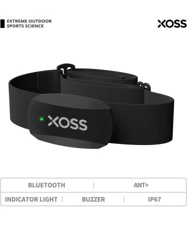 XOSS X2 Bluetooth Heart Rate Sensor - IP67 Waterproof Chest Strap Compatible with Strava Peloton Elite HRV & More - Buy Online on GoSupps.com