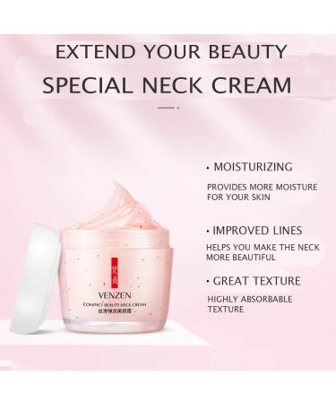 VENZEN Compact Beauty Neck Cream - Moisturizing & Nourishing for Fine Lines & Wrinkles - Sodium Hyaluronate 160g - International Shipping - Buy Online on GoSupps.com