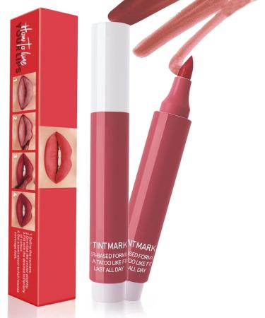 Lip smudge marker tint color matte with precision tips - lipstick pen with a natural finish - lightweight for all-day wear - lip liner without - Buy Online on GoSupps.com