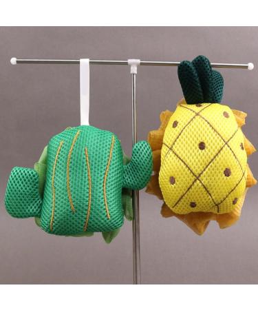 NOLITOY Bath Shower Loofah Sponge - Exfoliating Fruit Bath Ball Mesh Pouf Scrubber for Men & Women - 1 Count - Buy Online on GoSupps.com