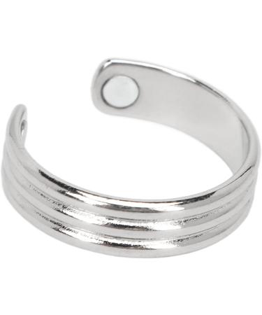 Magnetic Rings for Men & Women - Elegant Adjustable Jewelry for Fatigue Relief & Joint Pain - Silver Accessories - Buy Online on GoSupps.com