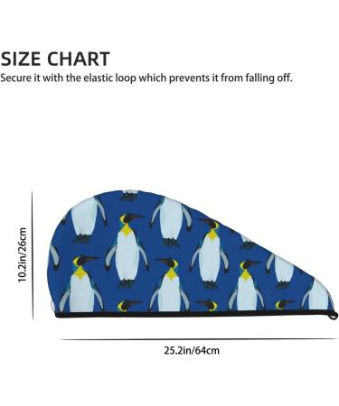 King Penguin Microfiber Hair Towel Wrap | Ultra-Soft & Super Absorbent - Quick Dry for Long Curly & Thick Hair - Buy Online on GoSupps.com