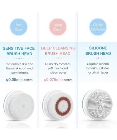 Overclocking Vibration New Sonic Vibrating Facial Cleansing Brush 3 Brush Heads with 3 Modes Waterproof Smart Timer Wireless Charging for Face Cleaning - Buy Online on GoSupps.com