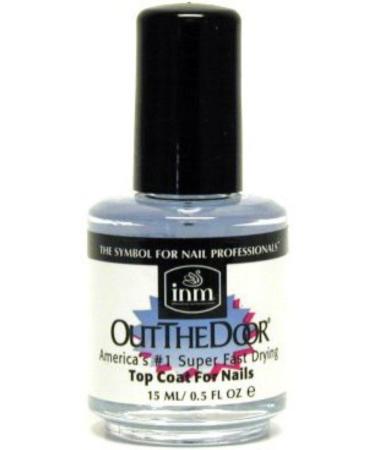 INM Out The Door Super Fast Drying Top Coat (INM Out The Door Top Coat, 0.5 oz (Pack of 5)) 0.5 Fl Oz (Pack of 5)