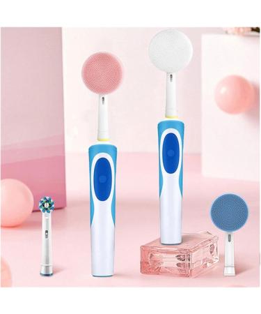 Shower Universal Orbit B Round Head Silicone Clean-Face Double-Sided Clean-Face Brush Head Bath Brush (Color : Blue) (Pink) - Buy Online on GoSupps.com