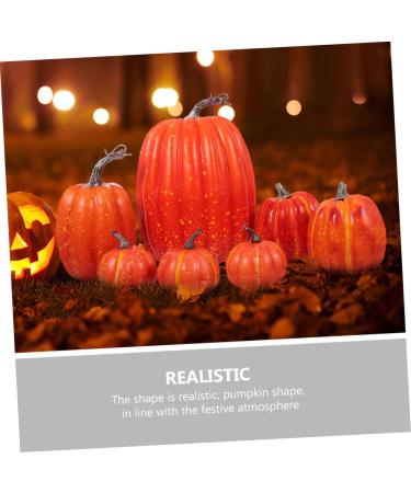Warmhm 8pcs Halloween Decor Home Decor Autumn Decor Artificial Pumpkins Decor Photo Props Fall Photo Shoot Props Simulation Pumpkin Decor Scene Layout Adorn Ornaments Foam Cupboard - Buy Online on GoSupps.com