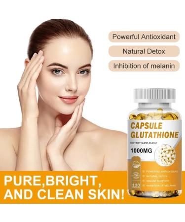 L-Glutathione Capsule Natural Antioxidant Anti-Aging Skin Whitening 120 Capsules - Buy Online on GoSupps.com