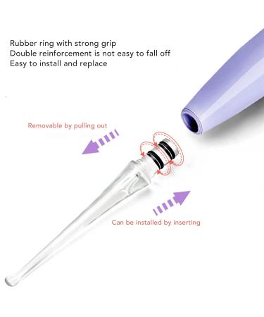USB Rechargeable Ear Wax Removal Kit with LED Light - Safe and Gentle Ear Cleaner for Baby Kids - Purple - Buy Online on GoSupps.com