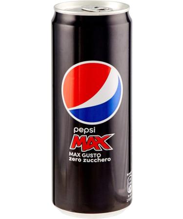  Pepsi Pepsi Max Cola Flavored Non-Alcoholic Drink Zero Sugar Pot Sleek Size 24 x 0.33 L - Buy Online on GoSupps.com