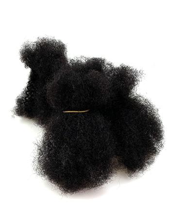 Afro Kinky Bulk Human Hair for Locs & Dreadlocks - 4 Pieces Natural Black #1B 8 | Dye & Bleach Friendly - Buy Online on GoSupps.com