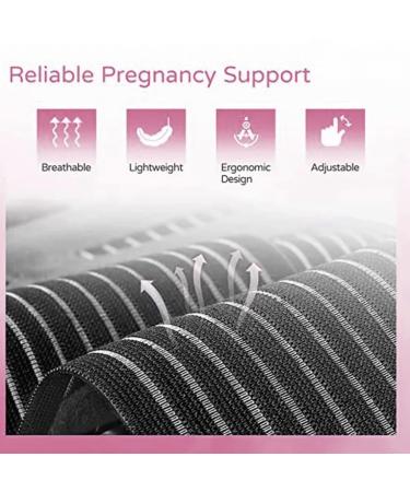 Pregnancy Support Belt | 4-in-1 Maternity & Postpartum Band | Relieve Abdomen, Waist, Pelvis Pain & Back Support | Black - Size M 10-12 (80cm-110cm) - Buy Online on GoSupps.com