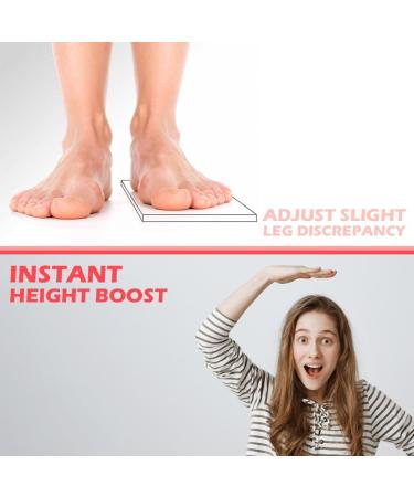 JADE KIT Height Increase Insoles for Women - 0.6IN Pink Orthopedic Gel Cushions for Arch Support & Heel Lift - Size 8-10 - Buy Online on GoSupps.com