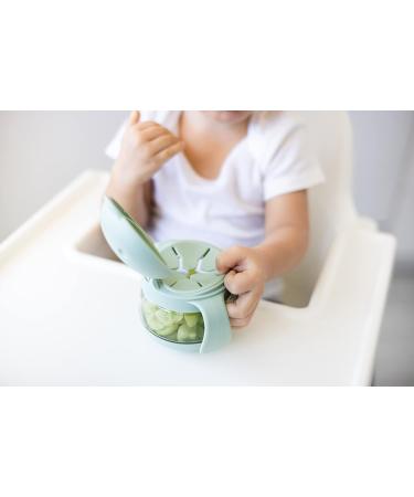 Ubbi Tweat No Spill Snack Container for Kids - BPA-Free, On-The-Go, Sage Green - Buy Online on GoSupps.com