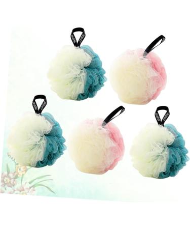 5pcs Healeved Bath Scrubber Sponges - Kid-Friendly Shower Foam & Mesh Bath Balls | Korean Body Wash Accessories - Buy Online on GoSupps.com