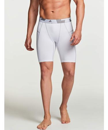 Shop TSLA Ladies High Waist Yoga Pants with Pockets - Belly Control Non-See-Through 4-Way Stretch Workout Tights - White Size M - International Shipping - Buy Online on GoSupps.com