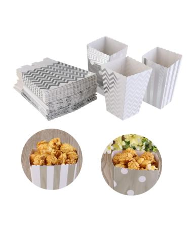 Zerodeko 50pcs Boxes Wedding Favors Dots Party Favor Box Cardboard Material Vintage Paper Straws Holiday Party Candy Cartons Cardboard Popcorn European and American Container Decorate