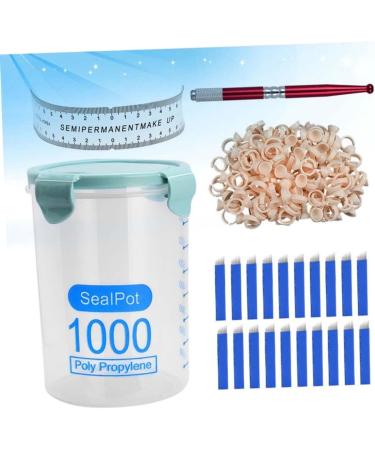 FOMIYES Cup Storage Embroidery Pen Eyebrow Red Microblading Ruler Ring Kit Pot with 1 count (Pack of 1) Red - Buy Online on GoSupps.com