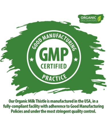 High Potency Organic Milk Thistle Extract 11,250mg - 120 Capsules | Vegan, Non-GMO, All-Natural | Rich in Silymarin Flavonoids - Buy Online on GoSupps.com